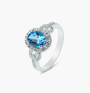 Blue Sparkling Ring